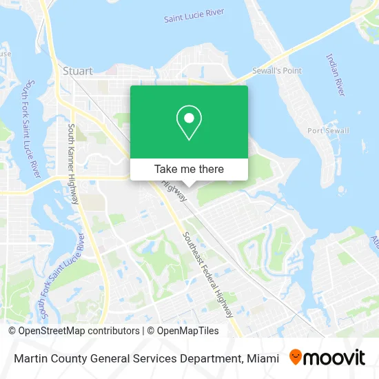 Martin County General Services Department map
