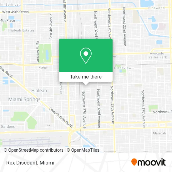 Rex Discount map