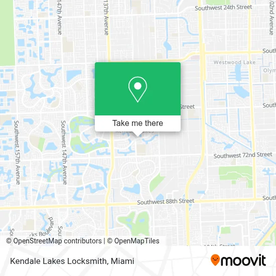 Kendale Lakes Locksmith map