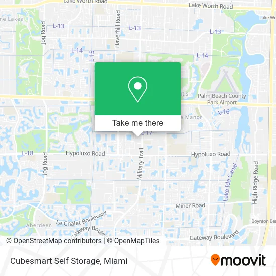 Cubesmart Self Storage map