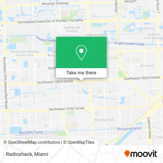 Radioshack map