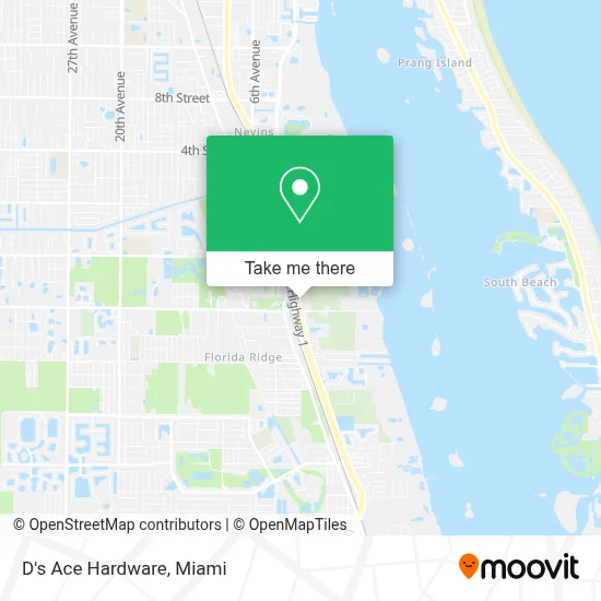 D's Ace Hardware map