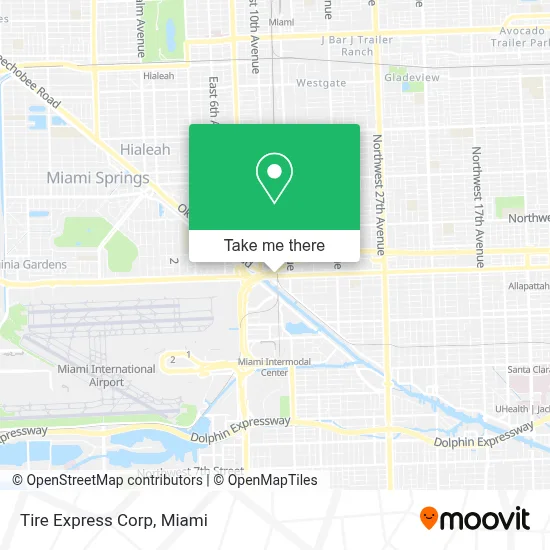 Tire Express Corp map
