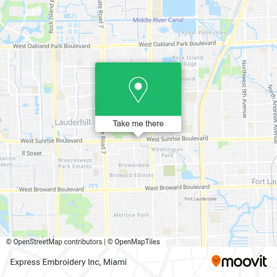 Express Embroidery Inc map