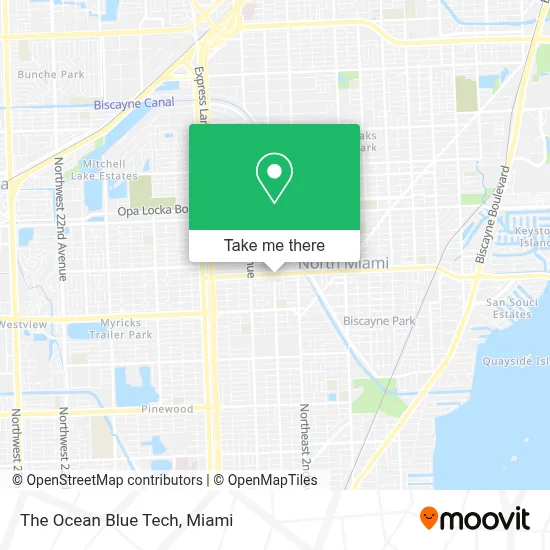 The Ocean Blue Tech map