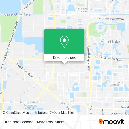 Anglada Baseball Academy map