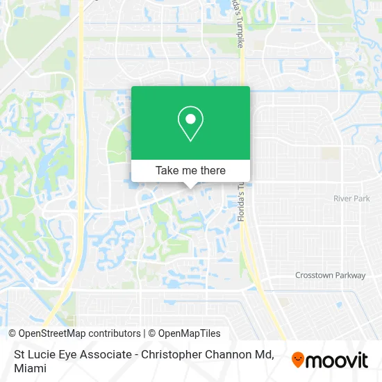 St Lucie Eye Associate - Christopher Channon Md map