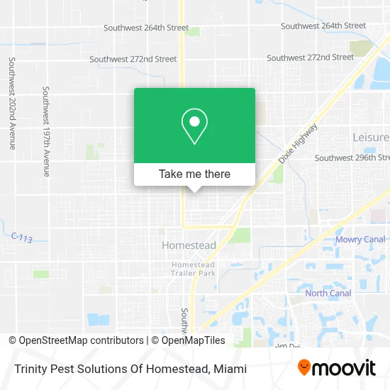 Trinity Pest Solutions Of Homestead map