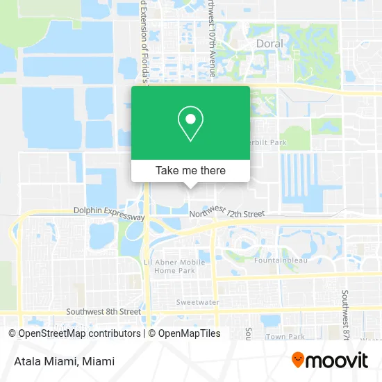 Atala Miami map