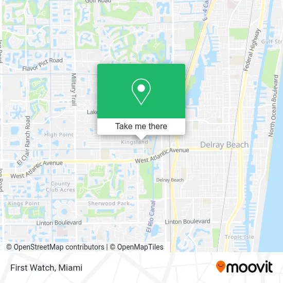 First Watch map