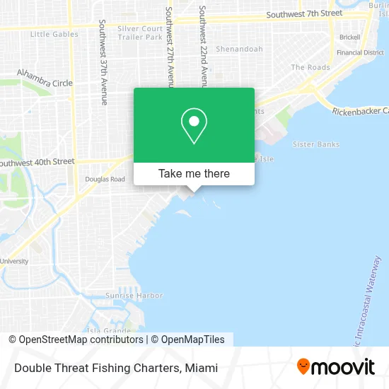 Double Threat Fishing Charters map