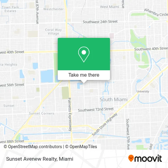 Sunset Avenew Realty map
