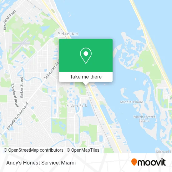 Andy's Honest Service map