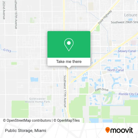 Public Storage map