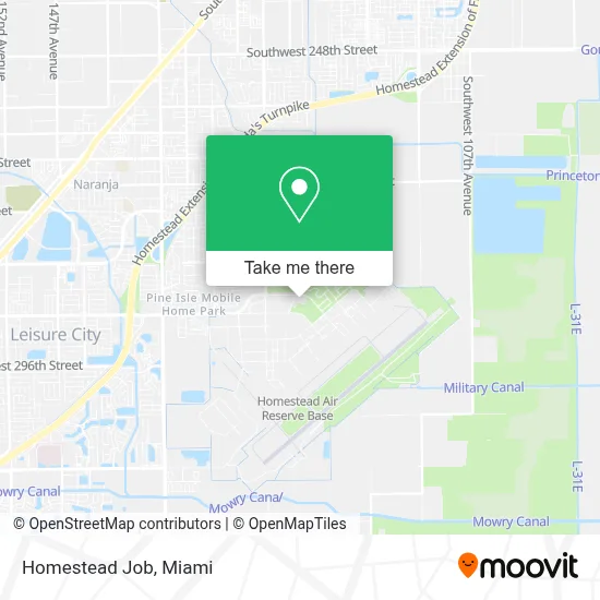 Homestead Job map