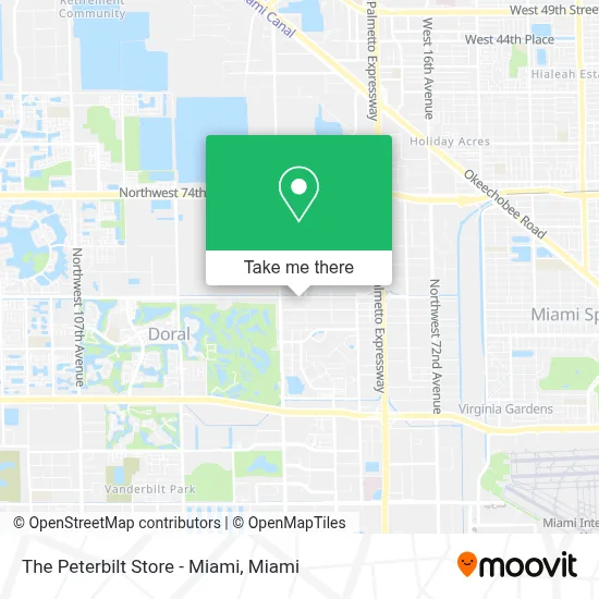 The Peterbilt Store - Miami map