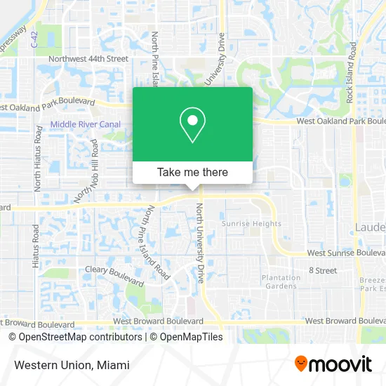 Western Union map