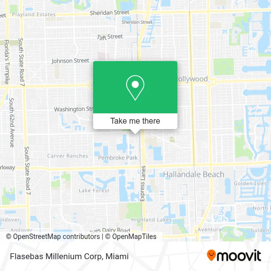 Flasebas Millenium Corp map