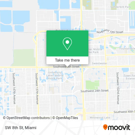 SW 8th St map