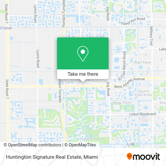Huntington Signature Real Estate map