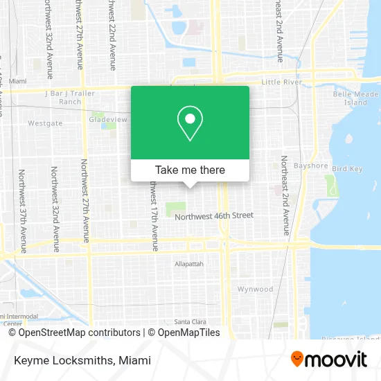 Keyme Locksmiths map