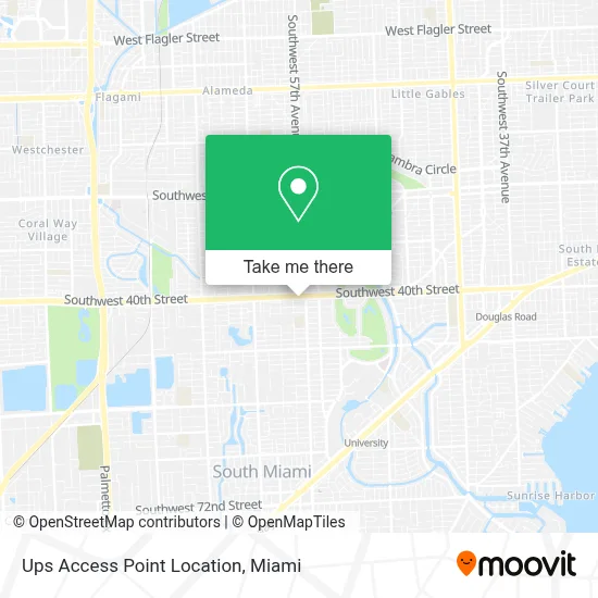Ups Access Point Location map