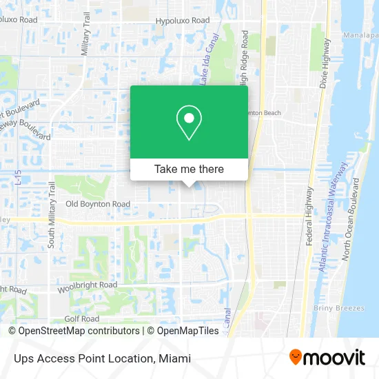Ups Access Point Location map