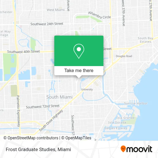 Frost Graduate Studies map