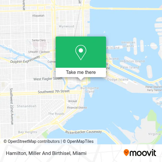 Hamilton, Miller And Birthisel map