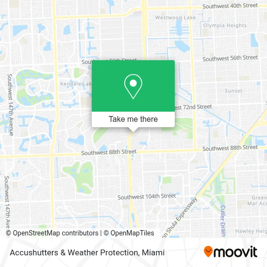 Accushutters & Weather Protection map