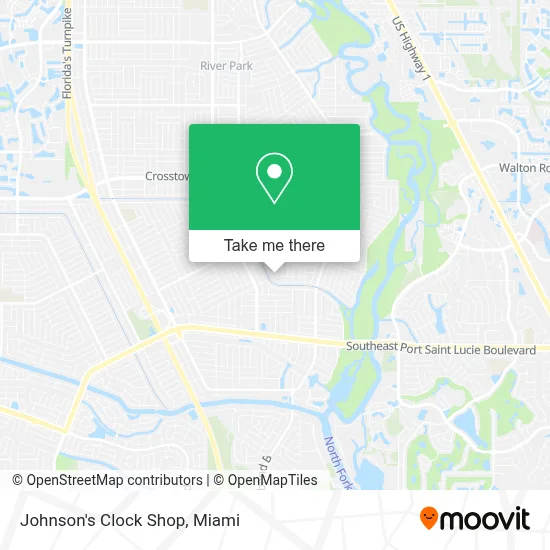 Johnson's Clock Shop map