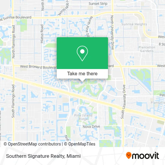 Southern Signature Realty map