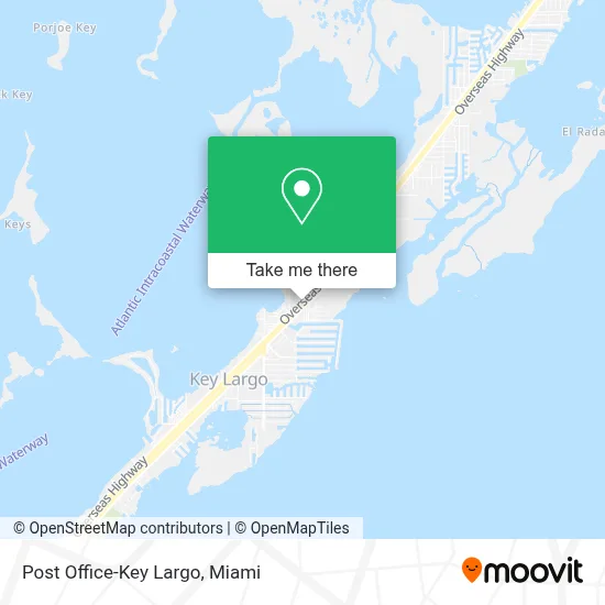 Post Office-Key Largo map