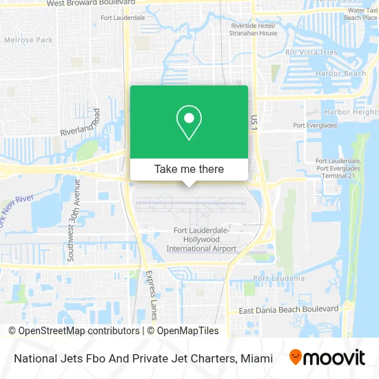 National Jets Fbo And Private Jet Charters map