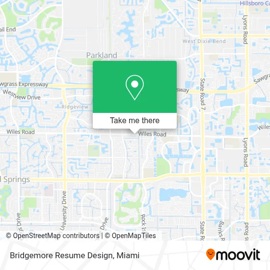 Bridgemore Resume Design map