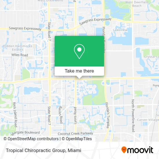 Tropical Chiropractic Group map