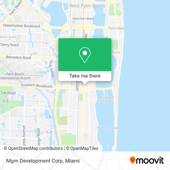 Mgm Development Corp map