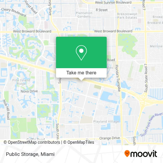 Public Storage map