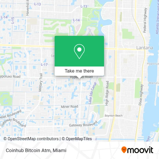 Coinhub Bitcoin Atm map