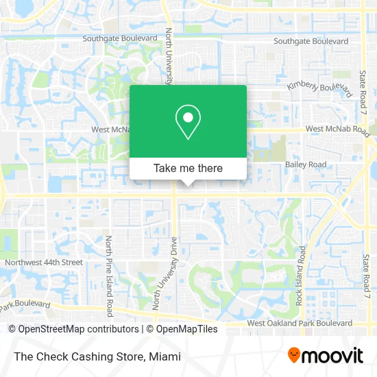 The Check Cashing Store map