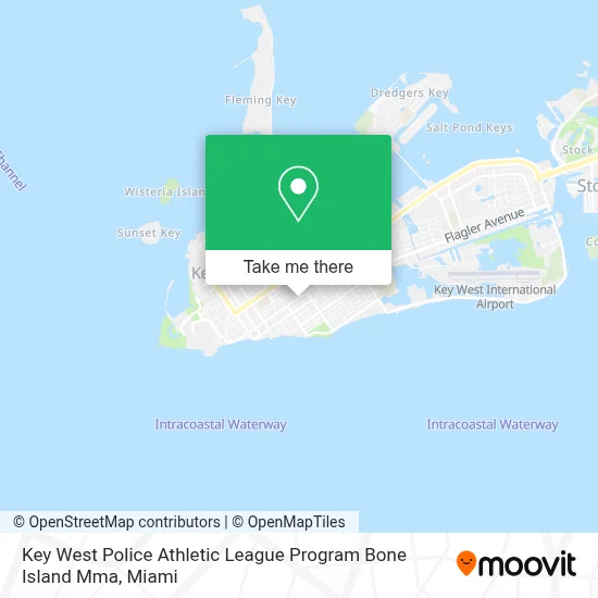 Key West Police Athletic League Program Bone Island Mma map