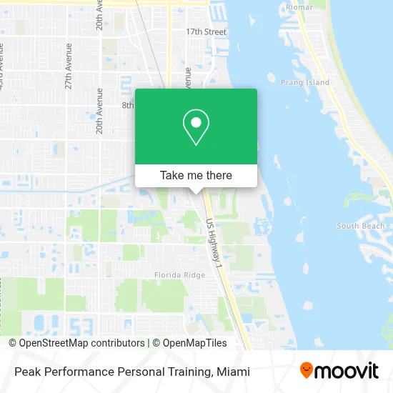 Peak Performance Personal Training map