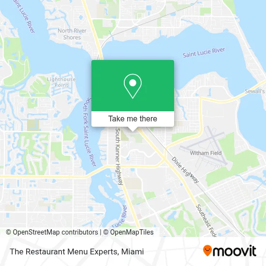 The Restaurant Menu Experts map