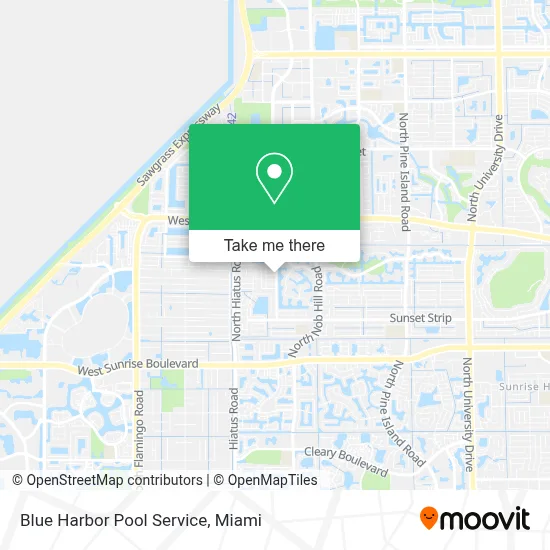 Blue Harbor Pool Service map