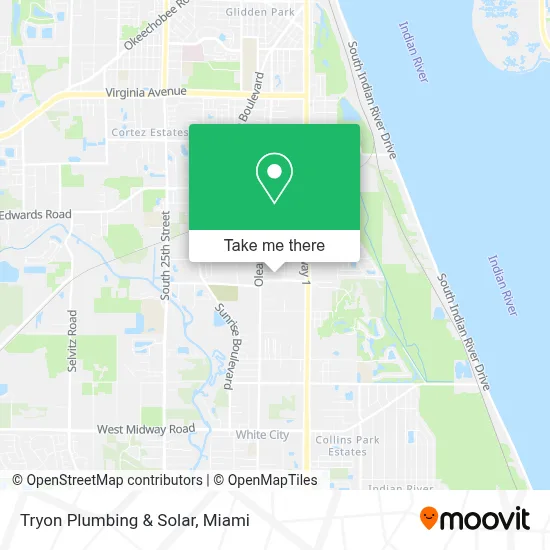Tryon Plumbing &  Solar map