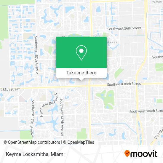 Keyme Locksmiths map