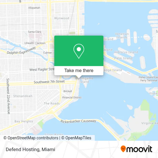 Defend Hosting map