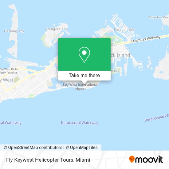 Fly-Keywest Helicopter Tours map