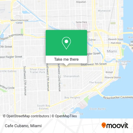 Cafe Cubano map