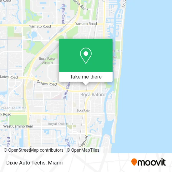 Dixie Auto Techs map